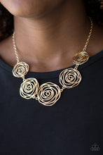 Load image into Gallery viewer, Paparazzi Rosy Rosette - Gold