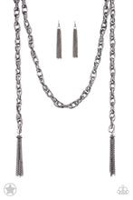 Load image into Gallery viewer, Paparazzi SCARFed for Attention - Gunmetal