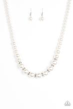 Load image into Gallery viewer, Paparazzi Accessories - Showtime Shimmer - White Necklace
