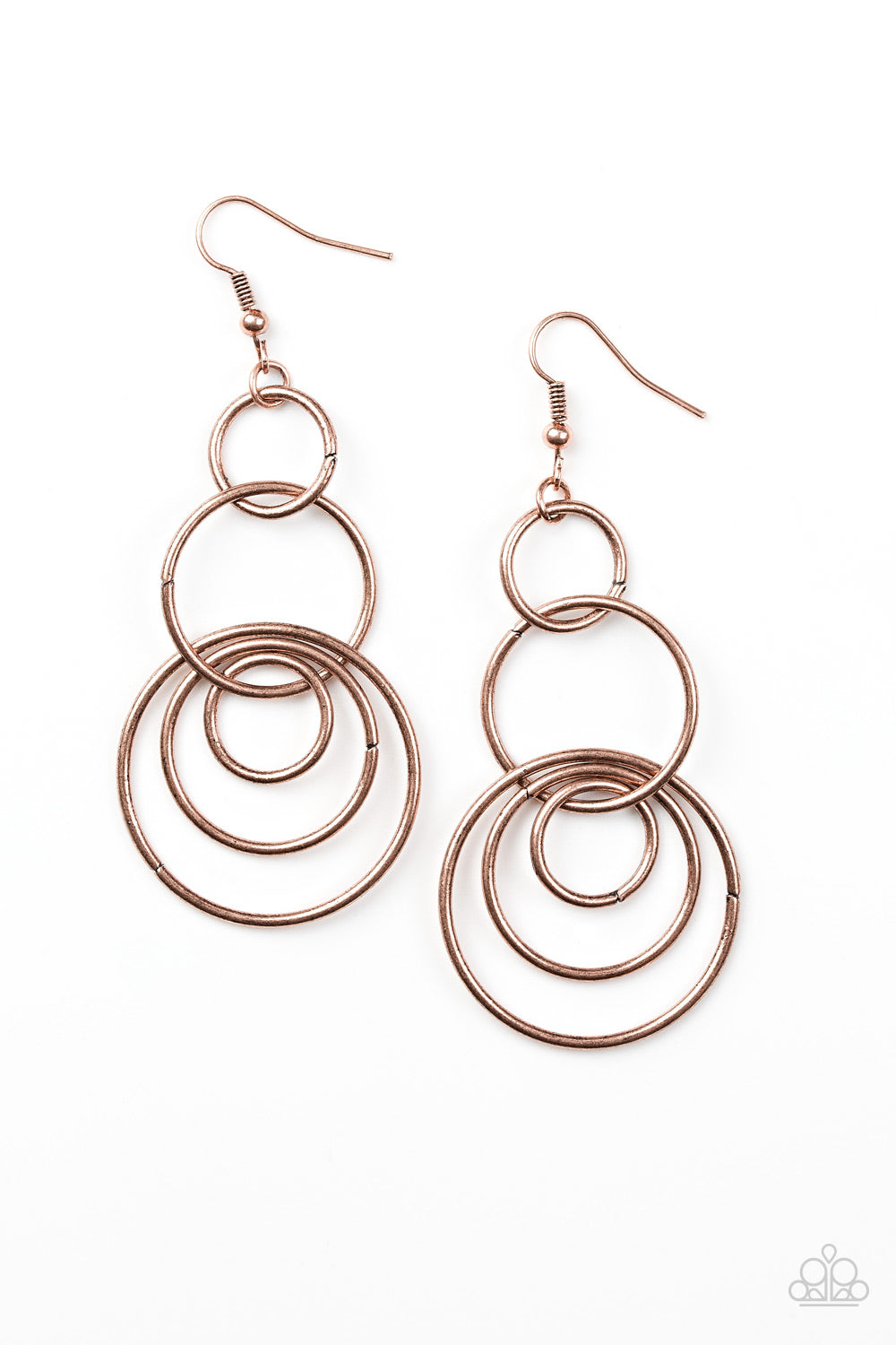 Paparazzi Accessories - Chic Circles - Copper
