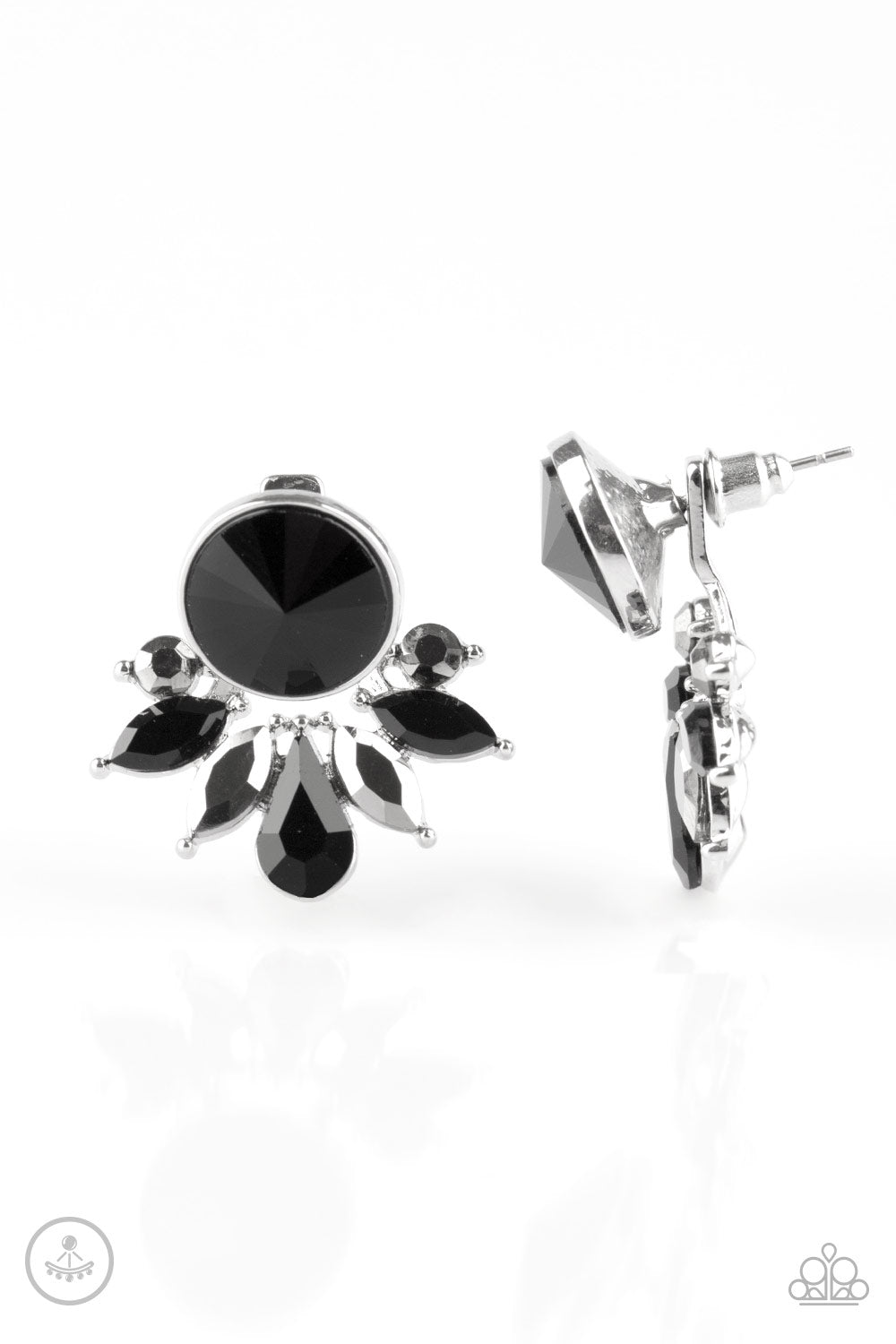 Paparazzi Accessories - Radically Royal - Black Post