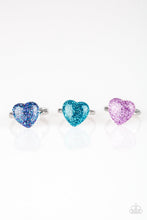 Load image into Gallery viewer, Paparazzi Starlet Shimmer Glitter Heart Ring Pack

