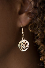 Load image into Gallery viewer, Paparazzi Rosy Rosette - Gold
