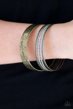 Load image into Gallery viewer, Paparazzi Accessories -  Literally Loveable - Brass

