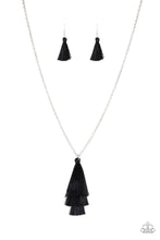 Load image into Gallery viewer, Paparazzi Triple The Tassel - Black
