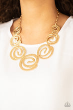 Load image into Gallery viewer, Paparazzi Statement Swirl - Gold
