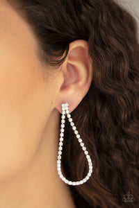 Paparazzi Accessories - Diamond Drops - White