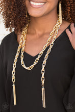 Load image into Gallery viewer, Paparazzi SCARFed for Attention - Gold
