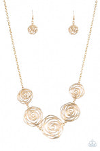 Load image into Gallery viewer, Paparazzi Rosy Rosette - Gold
