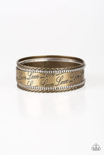 Load image into Gallery viewer, Paparazzi Accessories -  Literally Loveable - Brass
