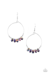 Paparazzi Holographic Hoops - Purple