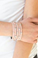 Load image into Gallery viewer, Paparazzi-Accessories-Rhinestone Reputation - Pink
