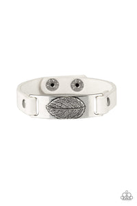 Paparazzi Accessories-Take The LEAF - White