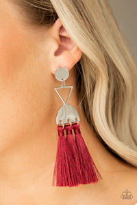 Paparazzi Accessories-Tassel Trippin - Red