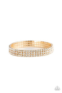 Paparazzi Accessories-Stacked Deck - Gold