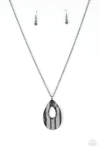 Paparazzi Accessories - Stop, TEARDROP, and Roll - Black
