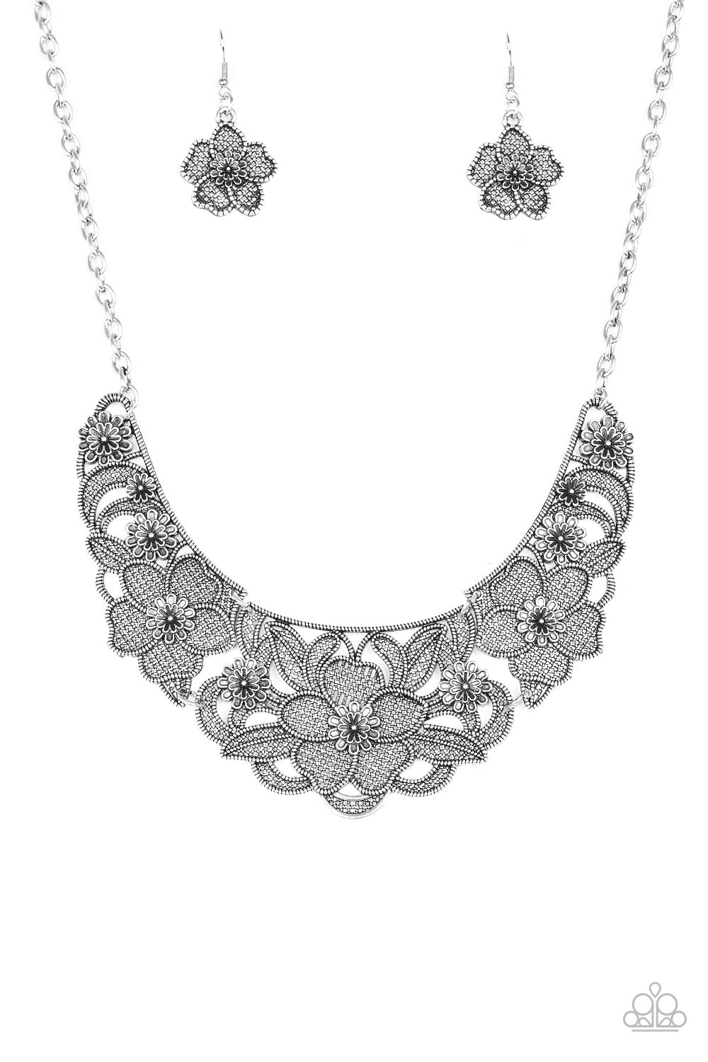 Paparazzi Accessories - Petunia Paradise - Silver