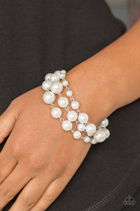 Paparazzi Accessories-Until The End Of TIMELESS - White