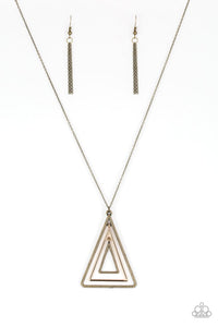 Paparazzi Accessories - TRI Harder - Brass