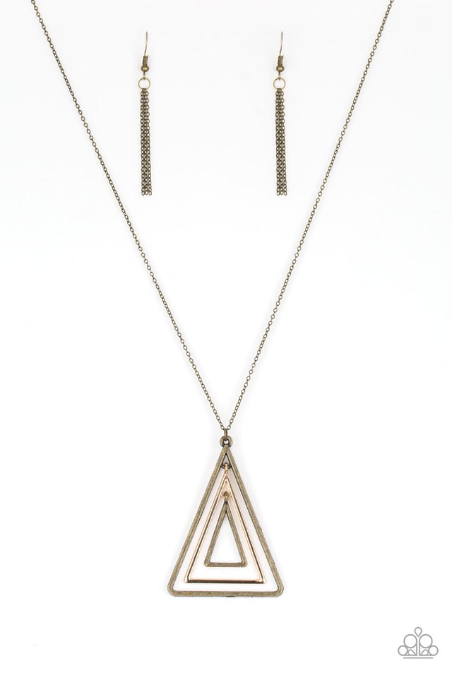 Paparazzi Accessories - TRI Harder - Brass