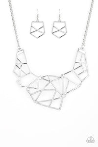 Paparazzi-Accessories-World Shattering - Silver