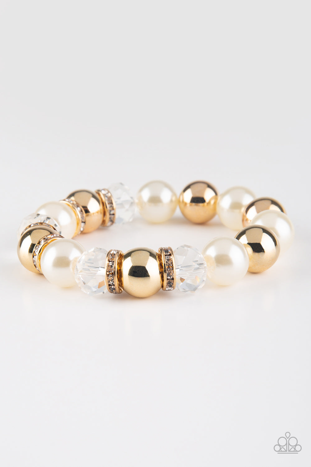 Paparazzi Accessories - Camera Chic - Gold/White