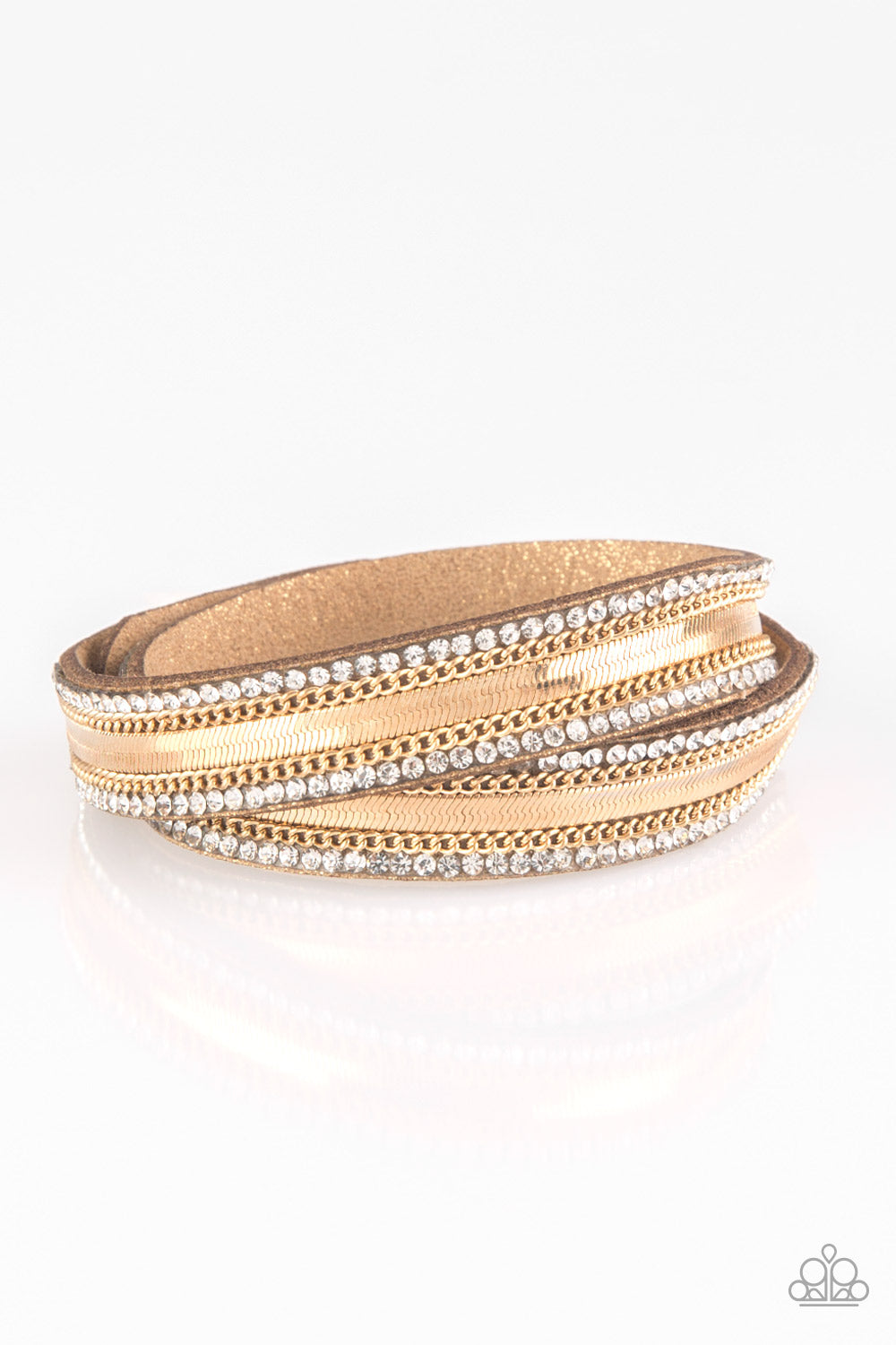 Paparazzi-Accessories-Rocker Rivalry - Gold