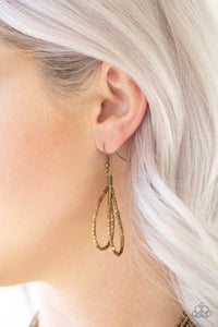 Paparazzi Accessories - Knotted Knockout - Brass