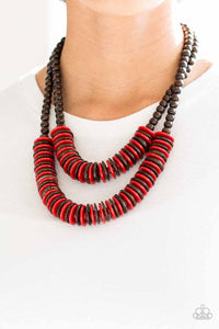 Paparazzi Accessories-Dominican Disco-Red