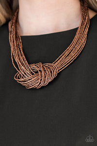 Paparazzi Accessories - Knotted Knockout - Copper