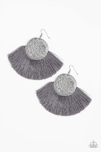 Paparazzi Accessories - Foxtrot Fringe - Silver