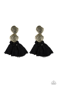 Paparazzi Accessories-Tenacious Tassel - Black