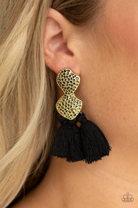 Paparazzi Accessories-Tenacious Tassel - Black