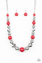 Load image into Gallery viewer, Paparazzi-Accessories-Weekend Party - Red
