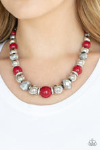 Load image into Gallery viewer, Paparazzi-Accessories-Weekend Party - Red
