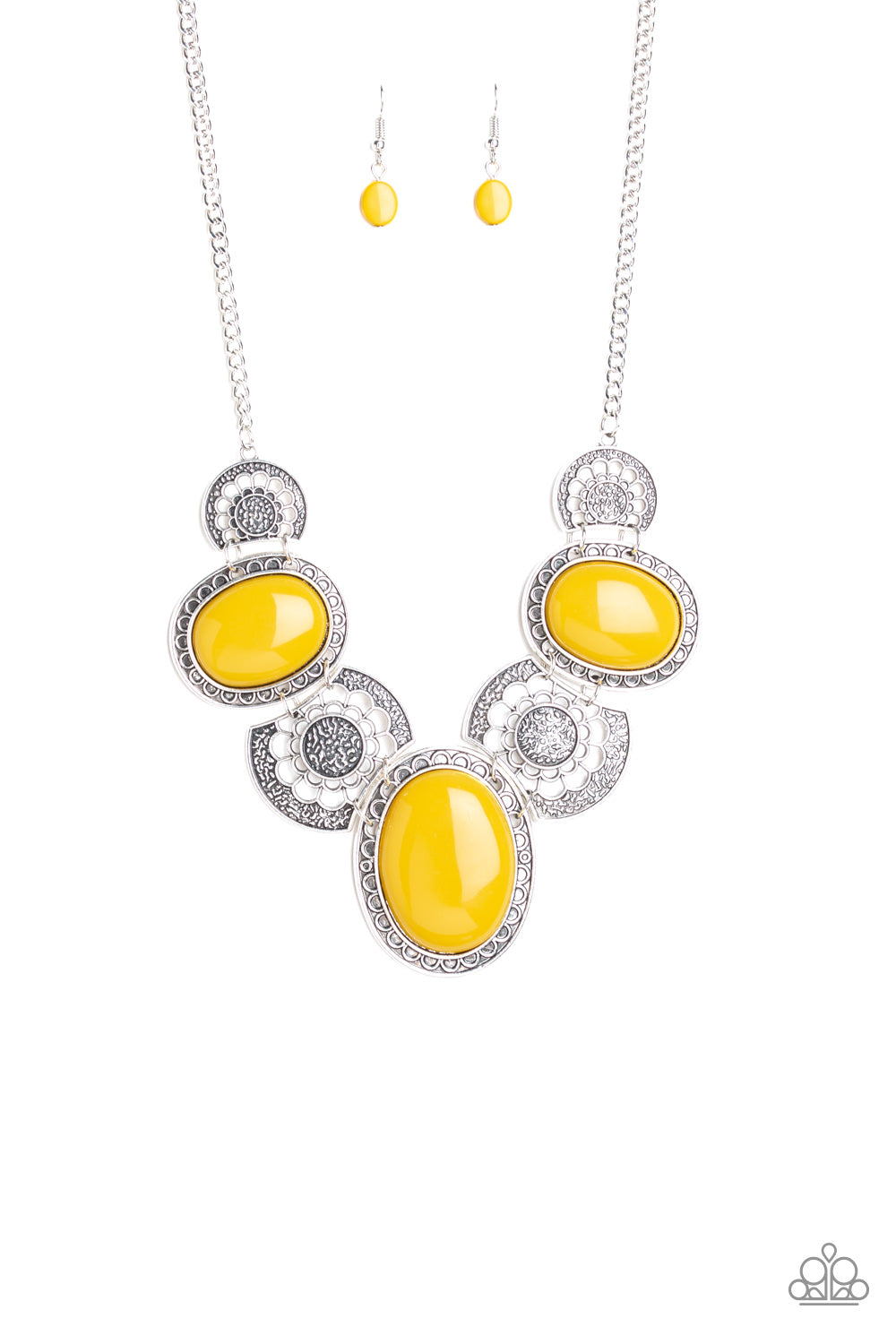 Paparazzi Accessories-The Medallion-aire - Yellow