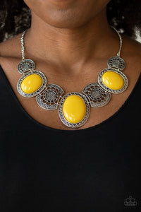 Paparazzi Accessories-The Medallion-aire - Yellow