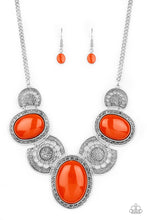 Load image into Gallery viewer, Paparazzi Accessories-The Medallion-aire - Orange
