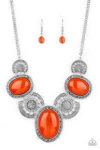 Paparazzi Accessories-The Medallion-aire - Orange