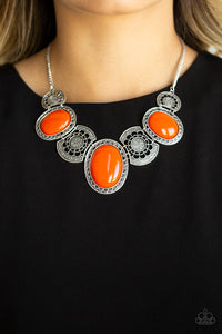 Paparazzi Accessories-The Medallion-aire - Orange