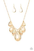 Load image into Gallery viewer, Paparazzi Accessories-Teardrop Tempest - Gold
