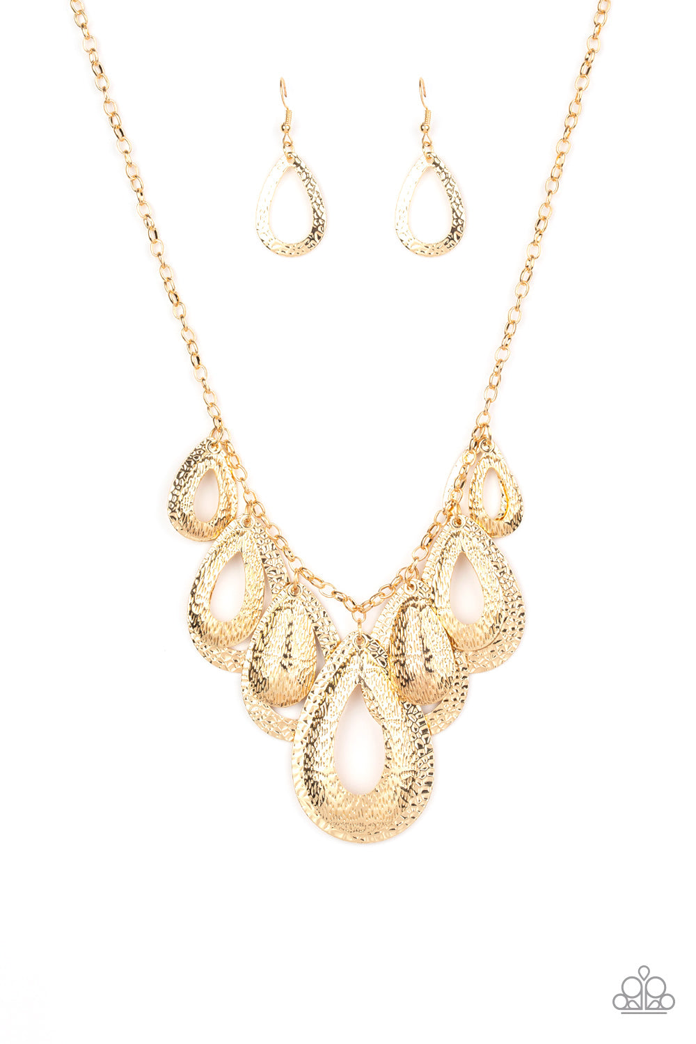 Paparazzi Accessories-Teardrop Tempest - Gold