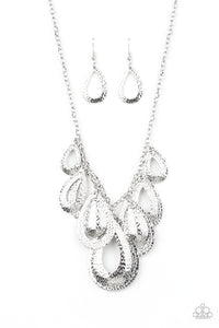 Paparazzi Accessories-Teardrop Tempest - Silver