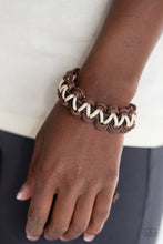 Load image into Gallery viewer, Paparazzi-Accessories-WEAVE It At That - Brown
