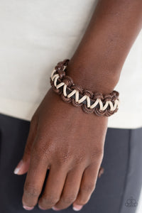 Paparazzi-Accessories-WEAVE It At That - Brown