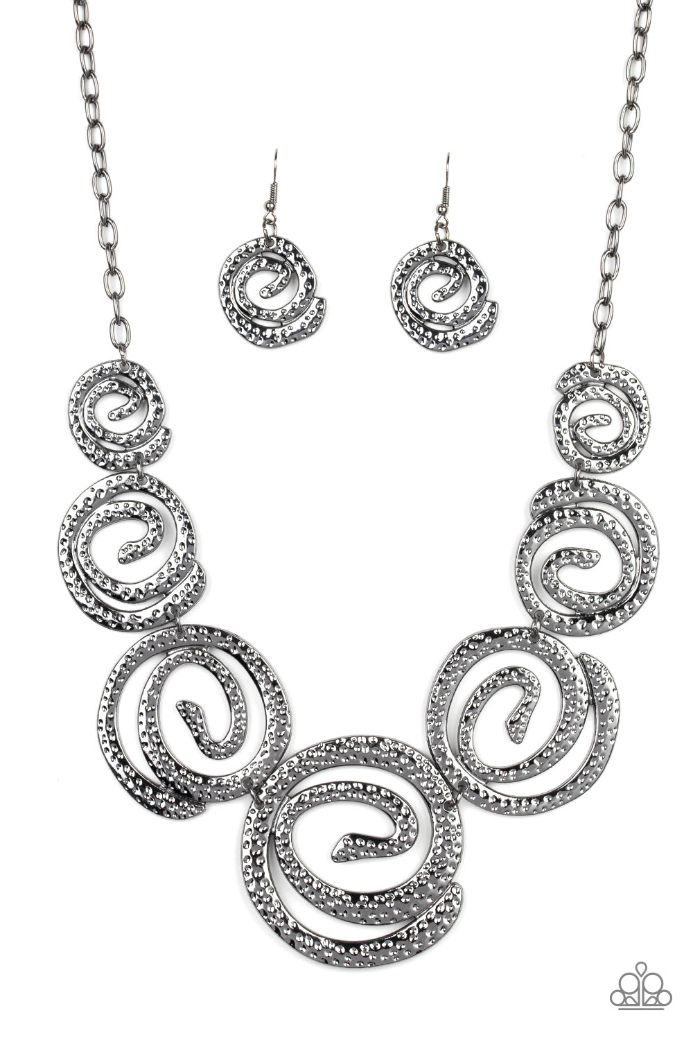 Paparazzi Accessories-Statement Swirl - Black