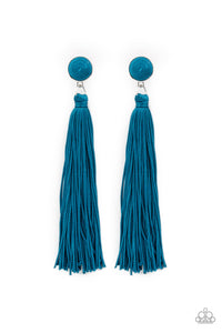 Paparazzi Accessories-Tightrope Tassel - Blue