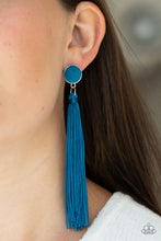 Load image into Gallery viewer, Paparazzi Accessories-Tightrope Tassel - Blue
