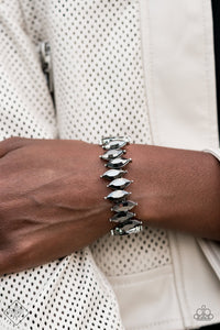 Paparazzi Accessories - Fiercely Fragmented - Silver