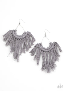 Paparazzi-Accessories-Wanna Piece Of MACRAME? - Silver